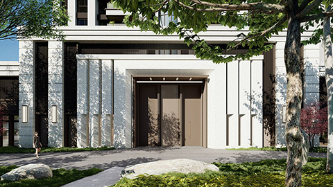 城市綠島|入口景觀|3D情境示意